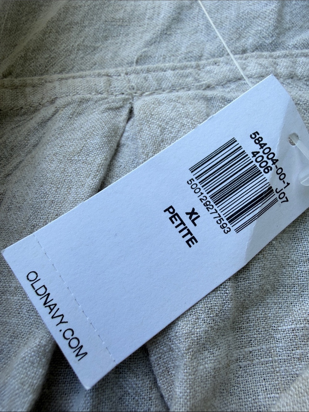 Old Navy Beige Linen-Blend Button Down Shirt - Picture 7 of 10